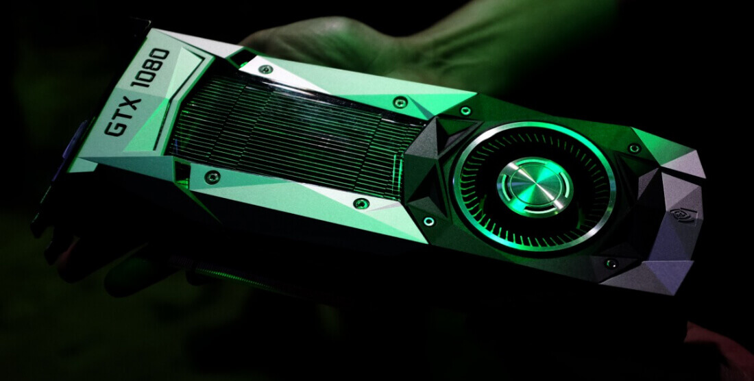 An NVIDIA GTX 1080 GPU.